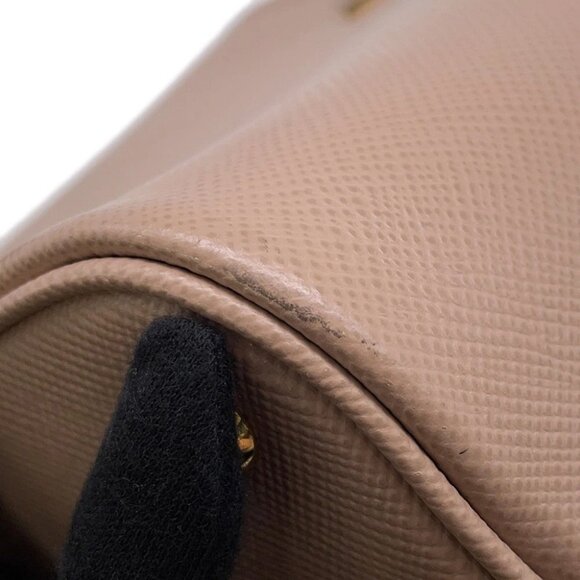 PRADA Panier 2WAYHandbag Leather Pink/Black 1BA212 - Picture 5 of 16